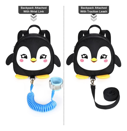 Pinguim Fofo Com Pulseira Anti-perda E Guia