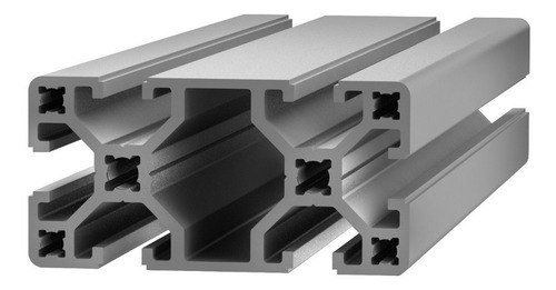 Imagen 1 de 10 de Perfil Aluminio 4080 Anodizado 1 Mt Tipo Bosch Router Cnc 3d
