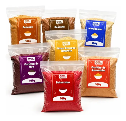 Kit Beterraba, Maca Peruana, Farinha De Uva Mais 4 Produtos