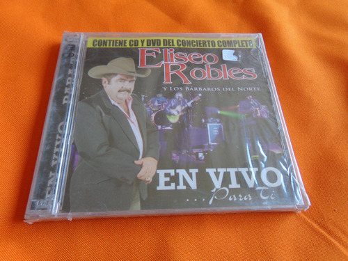 Eliseo Robles En Vivo Para Ti Cd/dvd Sellado