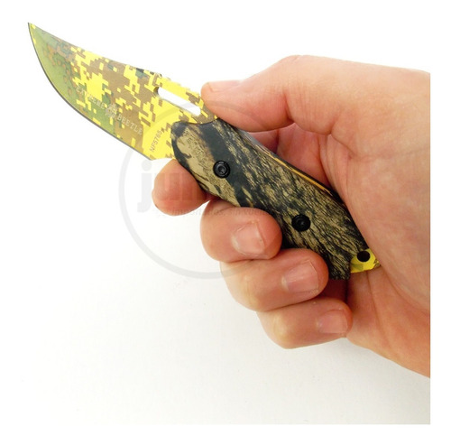 Mini Cuchillo Short Táctico 3 Dedos Corto Camo Digital Pixel