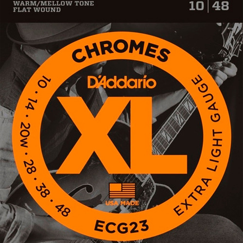 Cuerdas Guitarra Electrica Daddario 010 Encordado Ecg23
