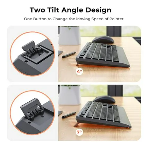 Combo Teclado Y Mouse Bluetooth Recargable Slim Para Pc Y Ta
