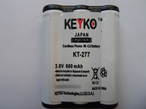 Pila Para Telefono Inalambrico Keyko Japan 3,6v 600mah