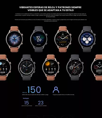 Reloj inteligente Smartwatch Amazfit GTR 3 Pro