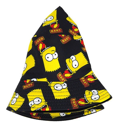 Gorro Pescador Reversible Los Simpsons - Bart Gorros