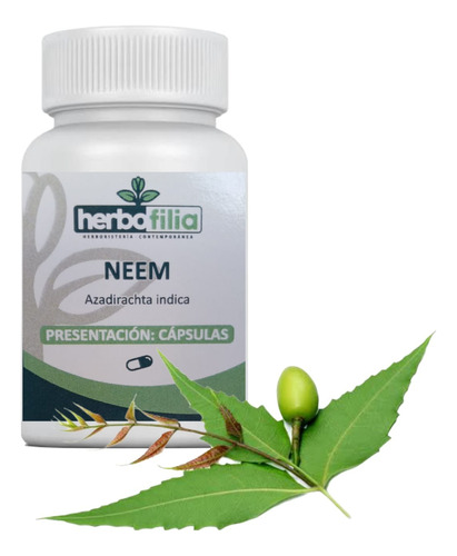 Hojas De Neem Pulverizadas 120 Caps