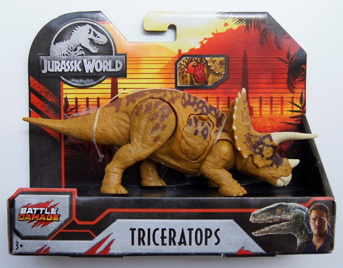 Mattel Jurassic World Battle Damage Triceratops