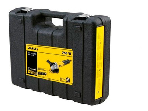 Imagen 4 de 4 de Esmeriladora angular Stanley SG7115KD color amarillo y negro 750 W 110 V + accesorios