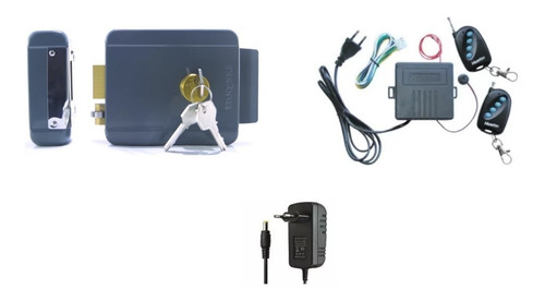 Kit Cerradura De Seguridad Con Control Remoto - Electrocom -