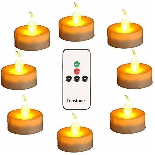 Topstone Velas Led Con Control Remoto Y Temporizador, Velas 