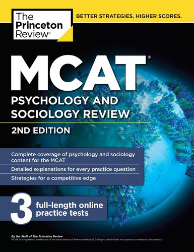 Libro: Revisión De Psicología Y Sociología Del Mcat Para De