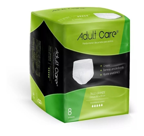 48 Adult Care Adulto Ropa Interior Talle G