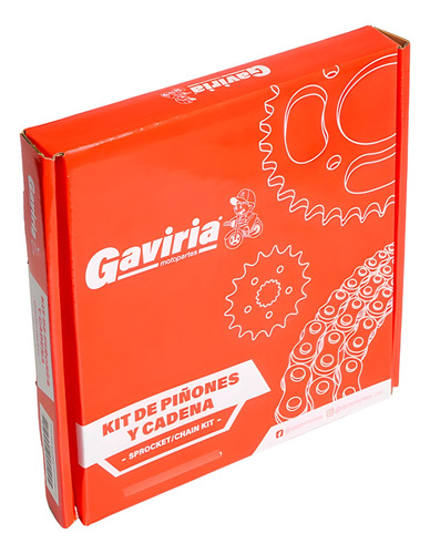 Suzuki Viva 115 R Kit Arrastre Gaviria Cadena Dorada Reforza