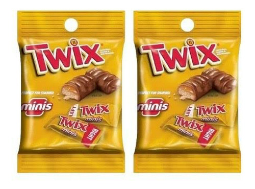 Chocolates Twix Mini De Caramelo (paquete De 2)