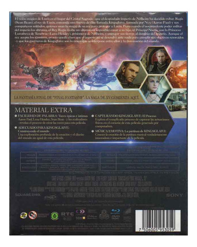 Kingsglaive Final Fantasy Xv Película Animada Bluray