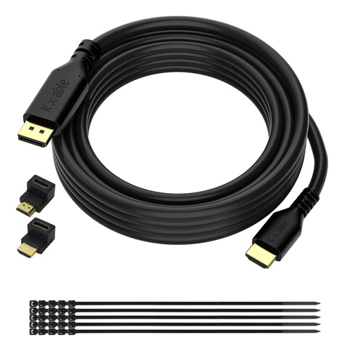 Cable Displayport A Hdmi 4k De 50 Pies, Cables De Cobre Sin