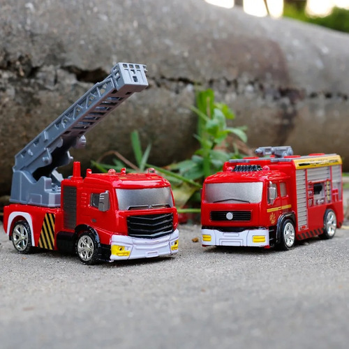 Minicamión De Bomberos Recargable Con Control Remoto