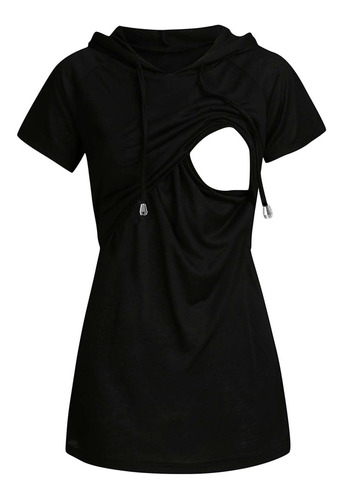 Blusa De Maternidad Top A Rayas Playera De Lactancia Con Ca