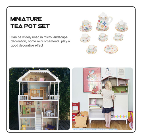 1 Juego De Minitazas De Té Mini House, Modelo Toys Mini Hous