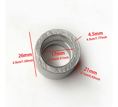 10 Piezas De Manga De Bucle De Aluminio De Aluminio Férulas