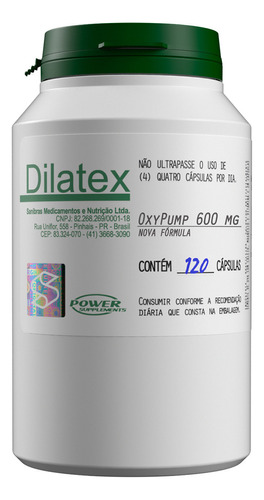 Suplemento Dilatex Power 120 Capsulas Sabor Sem sabor