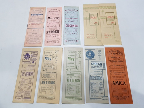 Imagen 5 de 7 de Antiguas Publicidades Teatro Colon 1900 Arg Ópera Mag 58501