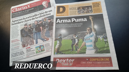 Clarín Muerte García Uriburu Copa América Rugby 2016 20/6 (Usado)