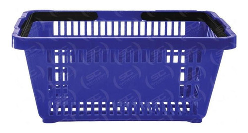 Caixa Empacotador Check-out 1,5m + 5 Cestos De Compras Azul