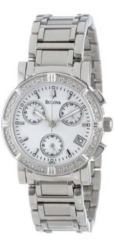 Reloj Cronógrafo Mujer Bulova Diamantes 96r19