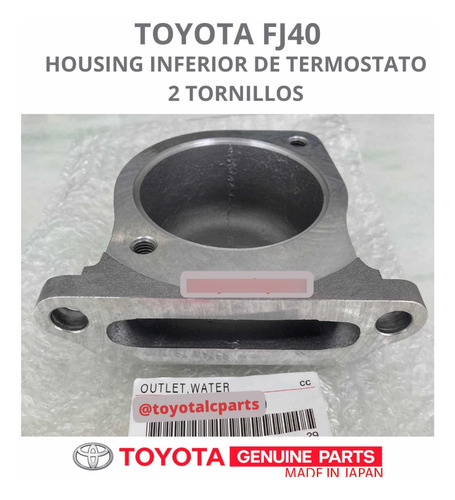 Housing Inferior Termostato 2 Tornillos Fj40 Toyota Original