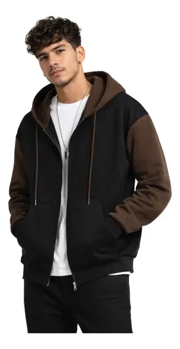Blusa Moletom De Zíper Com Capuz E Bolso Canguru 2 Cores