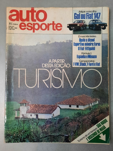 Revista Auto Esporte 189 Julho 1980 Gol Fiat Opala R518