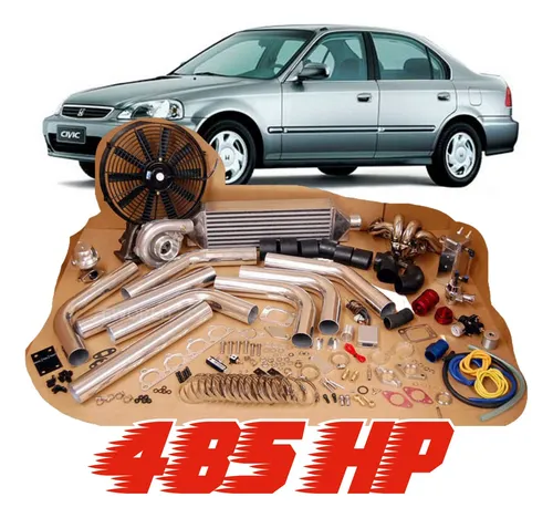 Kit Turbo Completo Para Honda Civic 96 2001 485hp Parcelamento
