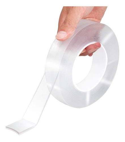 Cinta Adhesiva Doble Faz Mágica Nano Tape 30mm X 1mts.