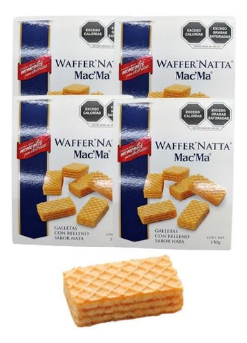 Galleta Waffer Natta 150g Relleno Nata Mac Ma