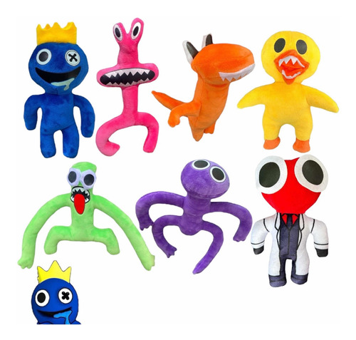 Peluche Roblox Rainbow Friends Juguete Kit X5.envio Gratis 