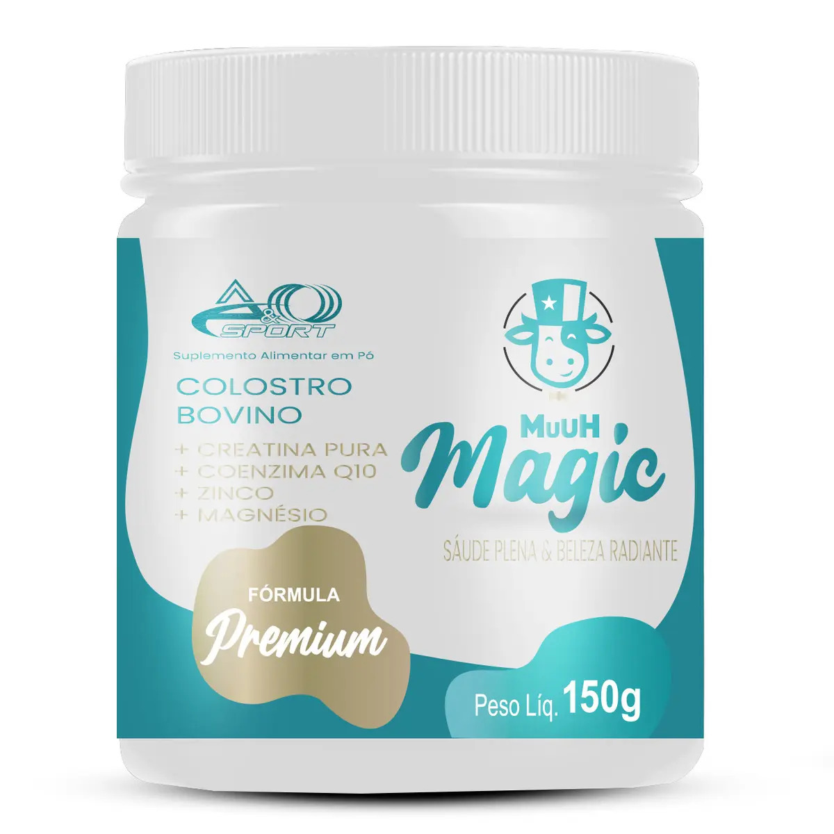 Magic Muuh Suplemento Em Pó Creatina Equilibre Vitaminique