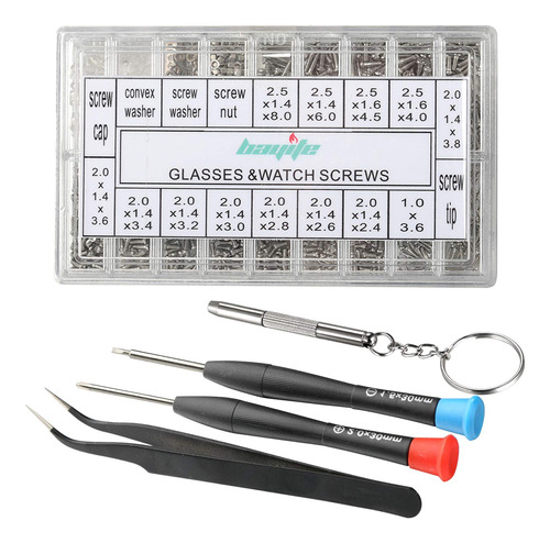 Bayite Kit De Reparaci&oacute;n De Anteojos Con Tornillos. P