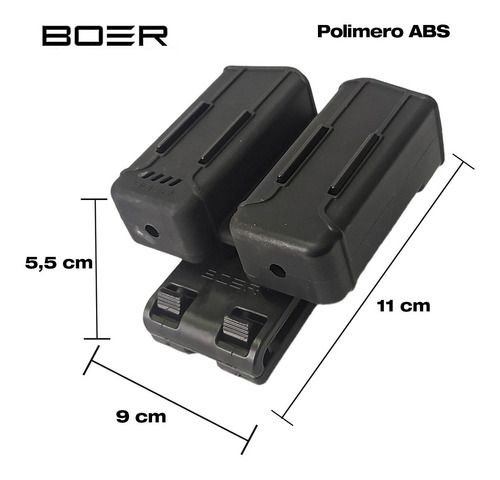 Imagen 4 de 9 de Porta Cargador Doble Táctico Bo4d Boer Molle Universal