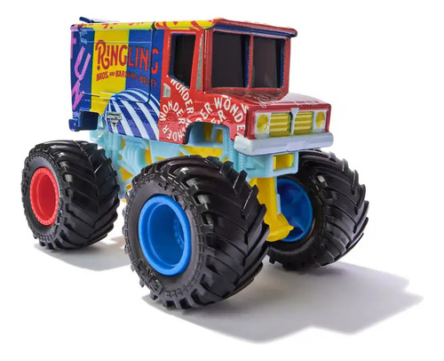 Monster Jam - Vehículo Die Cast A Escala 1:64 Ringling Color Azul