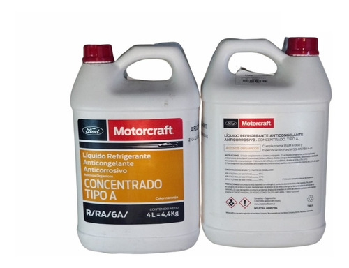 Imagen 3 de 7 de Liquido Refrigerante Motorcraft Naranja/rosa Legitimo Ford