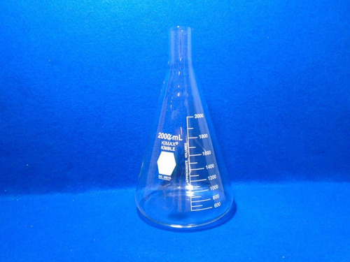 Matraz De Cultivo Cuello Largo Graduado 2000 Ml Kimax 25615