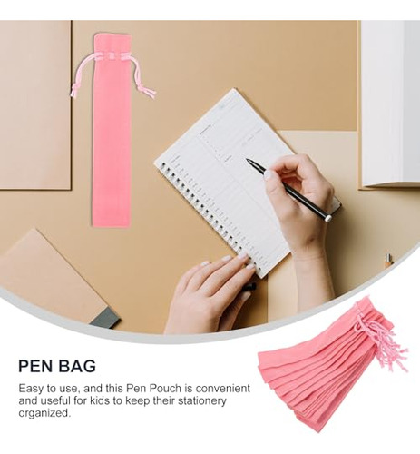 Estuche Para Lápices Con Cordón, Funda, Bolsa Terciopelo, So