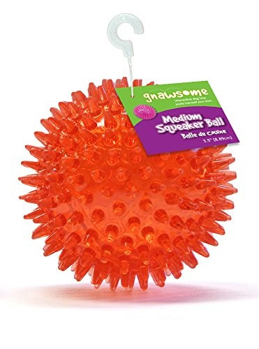 Gnawsome Medium Squeaker Ball Dog Toy Medium 35 Los Colores 