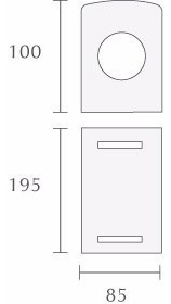 Imagen 2 de 3 de Aplique Bidireccional Exterior Aluminio Completo Led 7w