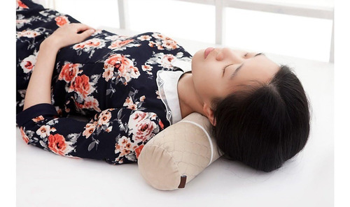 Alibo Almohada De Cama Con Soporte Redondo Para El Cuello, C