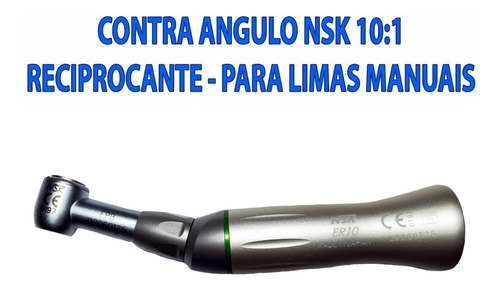 Contra Angulo Endodontia Nsk Er10 - 10:1 Para Lima Manual