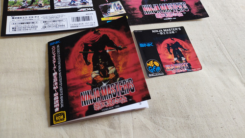 Ninja Masters - Encarte/manual/label Jap Repro Neogeo Aes (Usado)