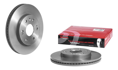 Par De Discos Delantero Brembo Fiat Punto 257mm  2008